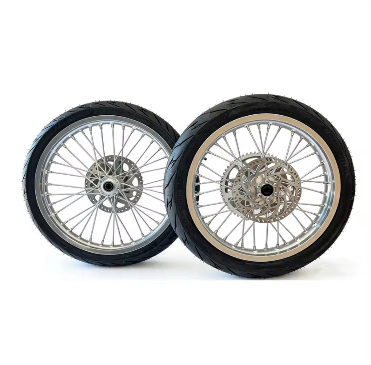 Chrome Supermotos for 79 bike